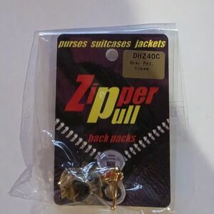 Conversation Concepts Vintage 0.5" Black Shar-Pei Zipper‎ Pull Charm